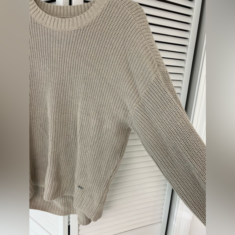 tan oversized sweater size xs